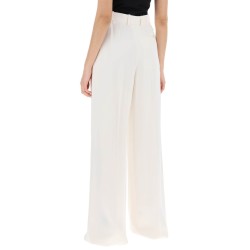 double pleated palazzo pants with