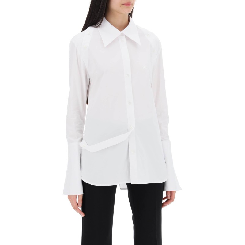 modular cotton poplin shirt