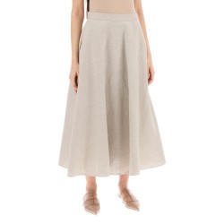 linen canvas skirt for women