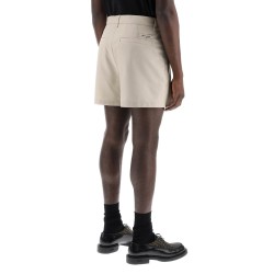 high-waisted tailored bermuda shorts