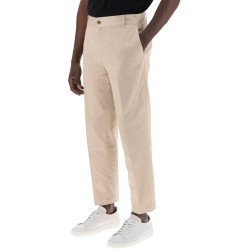 Pantaloni chino in gabardina di cotone