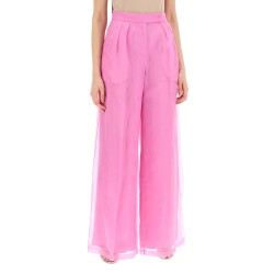 silk organza tailored pants in nine