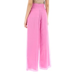 silk organza tailored pants in nine