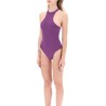 ribbed lycra one-piece swims