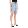 denim bermuda shorts with rhin