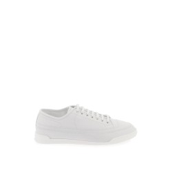 leather court sneakers in