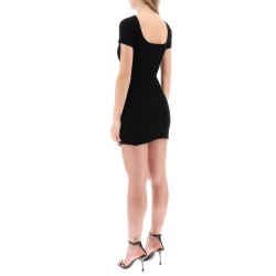 "hyperbole mini ribbed jersey dress with