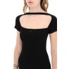 "hyperbole mini ribbed jersey dress with