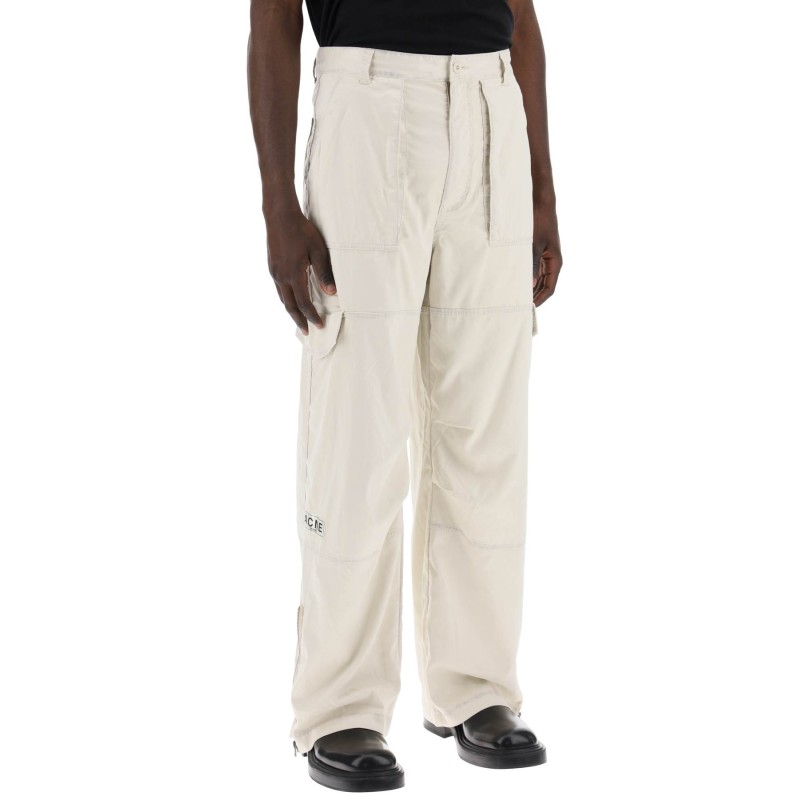 microfiber cargo pants in seven