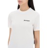 "round-neck t-shirt with embroidered