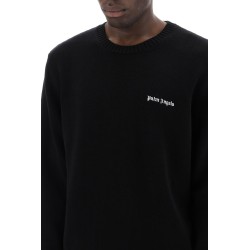 embroidered logo pullover