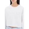 "cropped sweatshirt with rhinestone