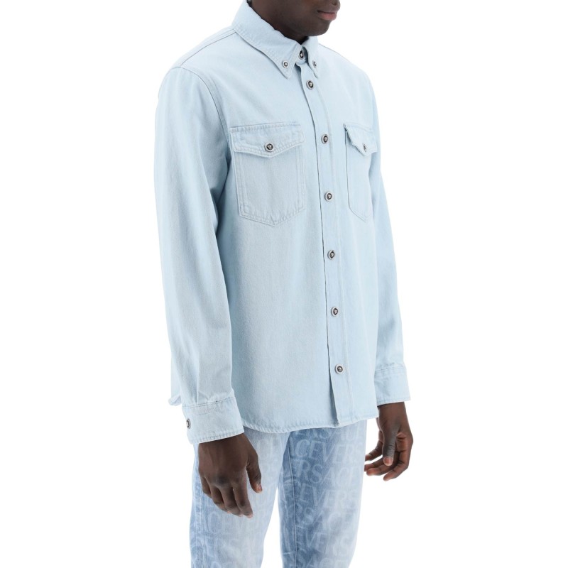 "medusa denim shirt