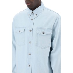 "medusa denim shirt