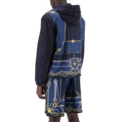 versace nautical hooded jacket