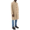 "single-breasted waterproof coat with