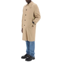 "single-breasted waterproof coat with