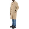 "single-breasted waterproof coat with