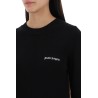 cropped pullover with embroidered logo