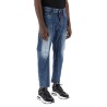 "dark wash icon stamps bro jeans in