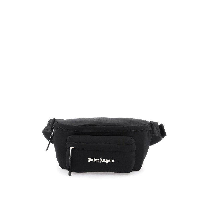 canvas waist bag with embroidered logo.