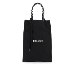 embroidered logo tote bag with