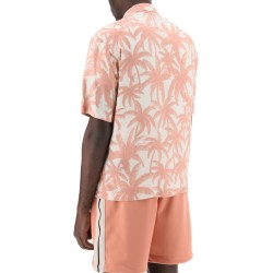 bowling shirt with palms motif