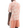 bowling shirt with palms motif