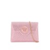 la medusa envelope clutch with crystals