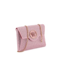 la medusa envelope clutch with crystals