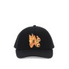 burning monogram baseball cap