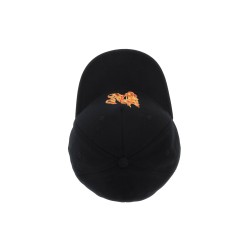 burning monogram baseball cap