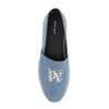 denim espadrilles with embroidered logo