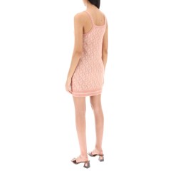 monogram knitted mini dress