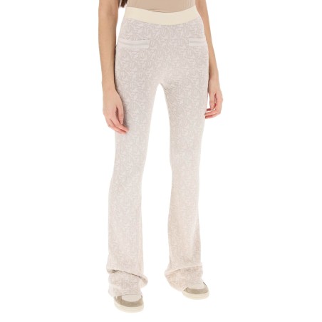 monogram pants in lurex knit