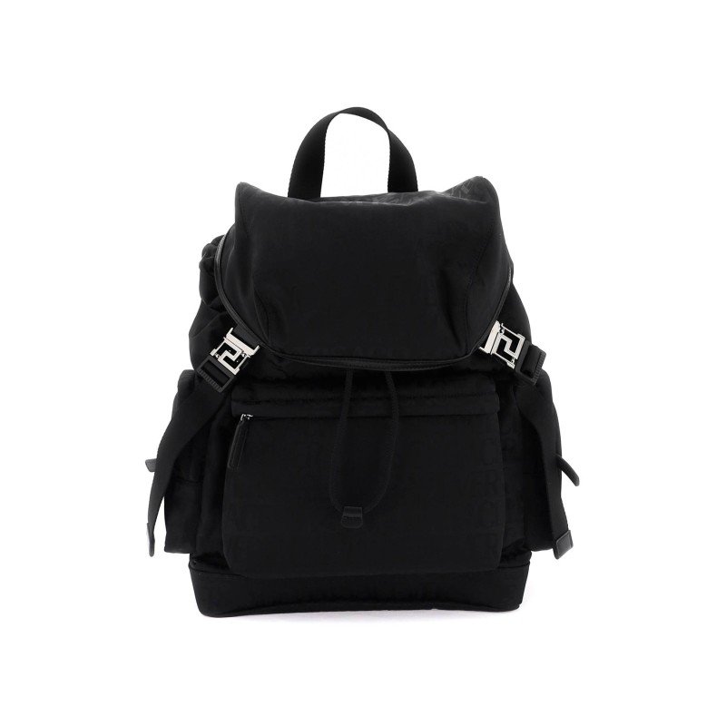 versace allover neo nylon backpack