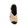 leather and raffia fussbett sandals