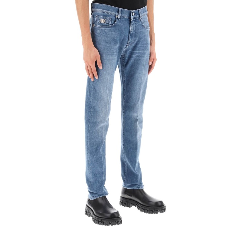 stretch denim slim fit jeans