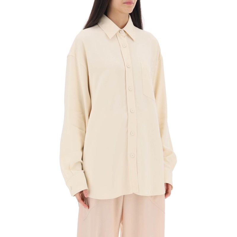 oversized shirt in crepe jersey