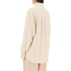 oversized shirt in crepe jersey