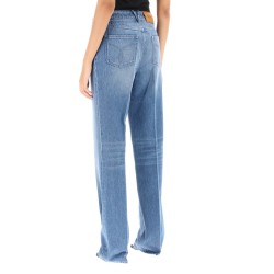 boyfriend jeans with tailored crease