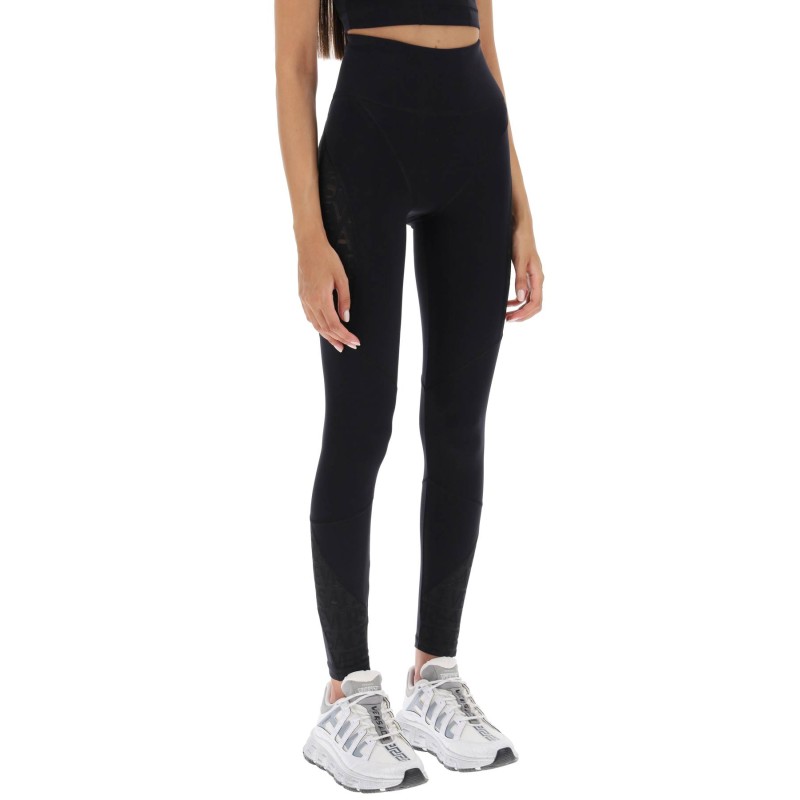 sports leggings with lettering