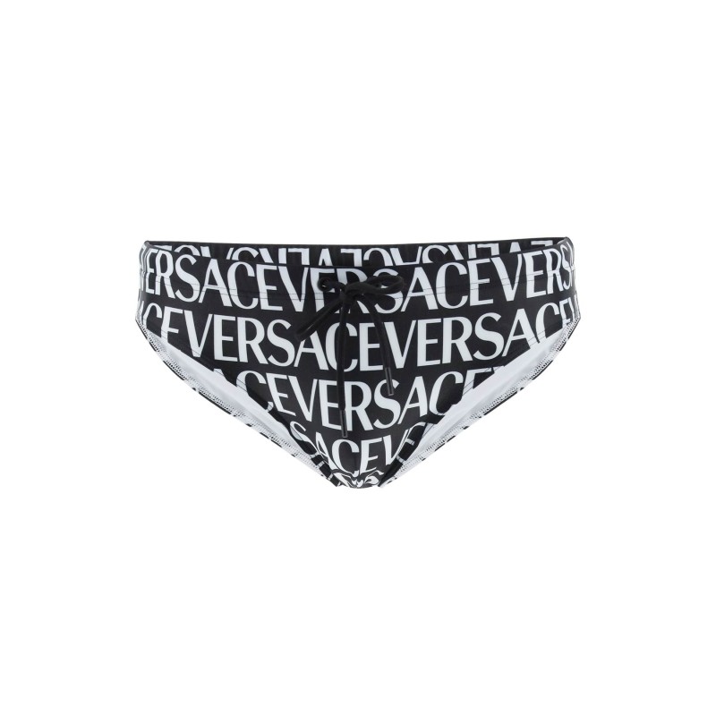 versace allover swim briefs