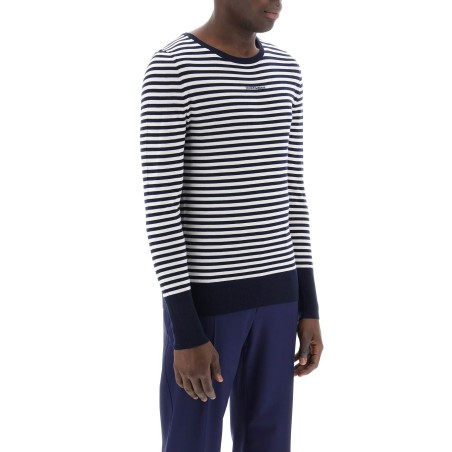 lightweight striped wool pullover sweater