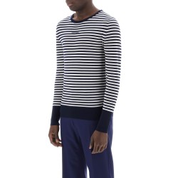 lightweight striped wool pullover sweater