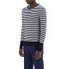 lightweight striped wool pullover sweater