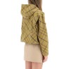 "cropped burberry check jacket"