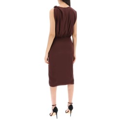 midi dress with torchon