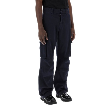 cargo pants with logo plaque