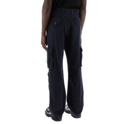 cargo pants with logo plaque